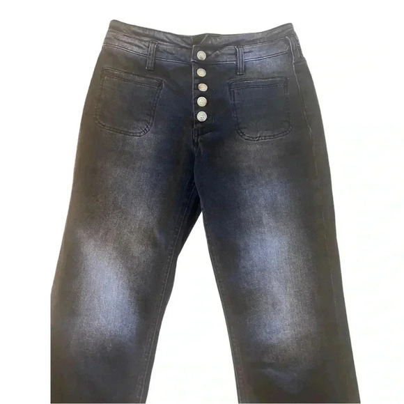 Pilcro Anthropologie Ultra high rise Button Fly  Slim utility Jeans Size 25 - Picture 12 of 12